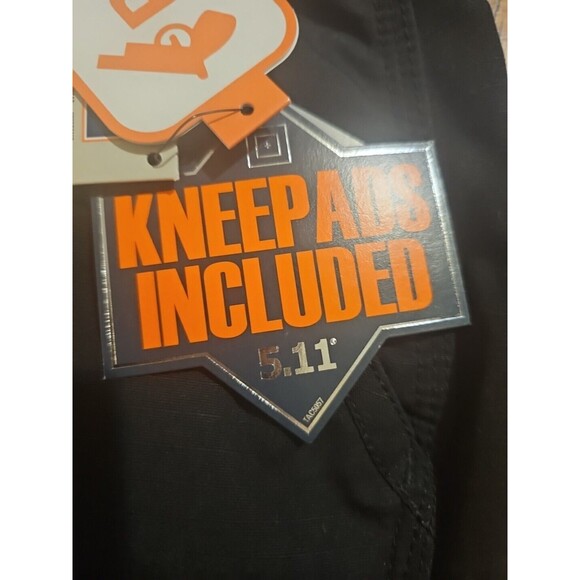 NWT 5.11 Tactical Mens 2XL TDU Adjustable Work Security Pants Black Kneepads - Picture 9 of 10
